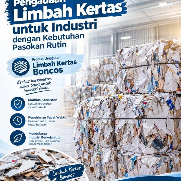 Pengadaan Limbah Kertas untuk Industri dengan Kebutuhan Pasokan Rutin